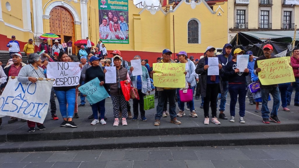 Pobladores de Perote protestan por invasión y despojo de&nbsp;tierras