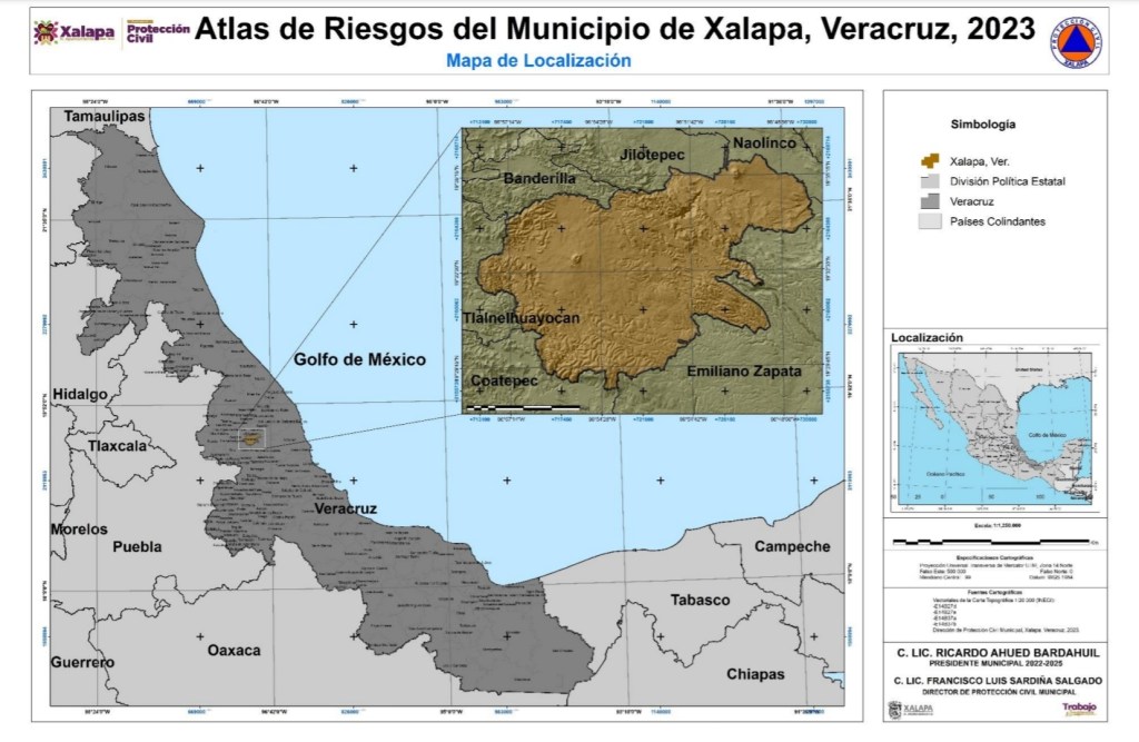 Xalapa actualiza su Atlas de Riesgo; contiene 285 mapas de&nbsp;peligro