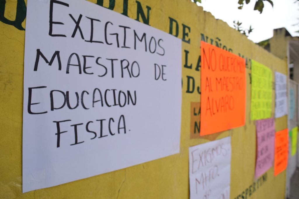 Protestan por falta de maestro en jardín de niños de&nbsp;Xalapa